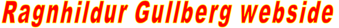 Ragnhildur Gullberg webside